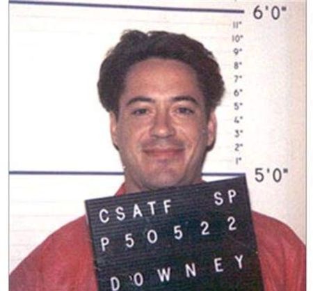 Robert Downey Jr. mugshot